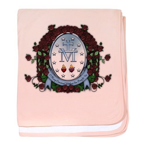  CafePress - Miraculous Medal 2 - Baby Blanket, Super Soft Newborn Swaddle