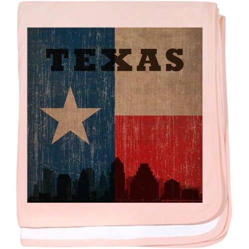  CafePress - Vintage Texas Skyline - Baby Blanket, Super Soft Newborn Swaddle