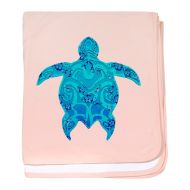 CafePress - Tribal Honu Hibiscus - Baby Blanket, Super Soft Newborn Swaddle