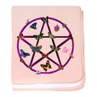 CafePress - Wiccan Star And Butterflies Infant Blanket - Baby Blanket, Super Soft Newborn Swaddle