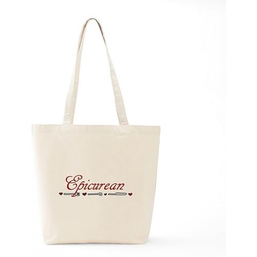  CafePress Epicurean Tote Bag Natural Canvas Tote Bag, Reusable Shopping Bag