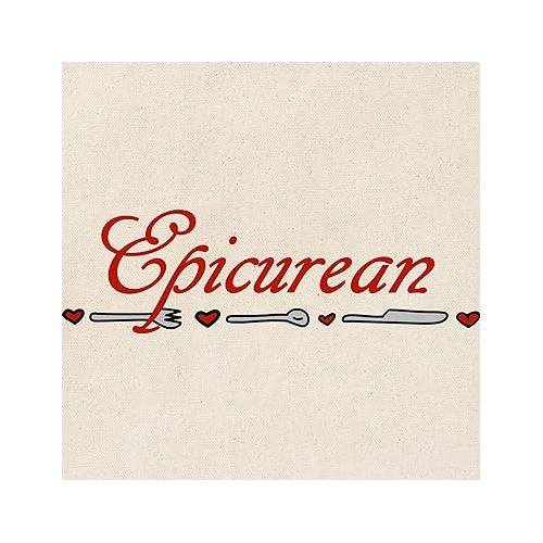  CafePress Epicurean Tote Bag Natural Canvas Tote Bag, Reusable Shopping Bag