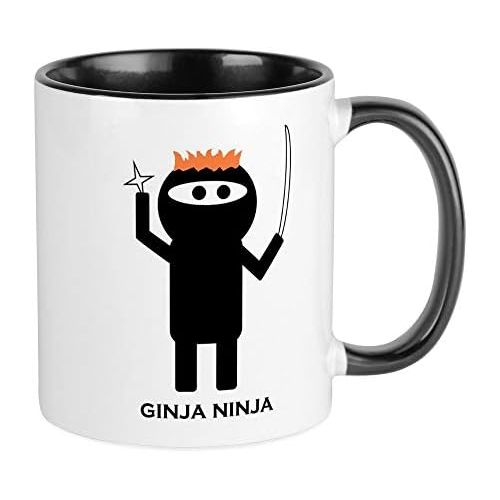  CafePress Ginja Ninja 1 Mugs Ceramic Coffee Mug, Tea Cup 11 oz