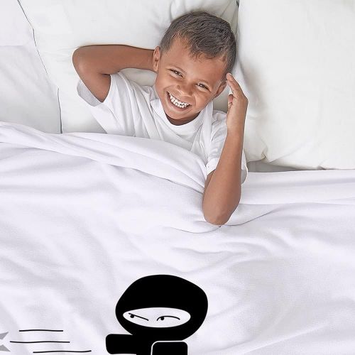  CafePress Lil Ninja Throw Blanket Soft Fleece Throw Blanket, 60x50 Stadium Blanket