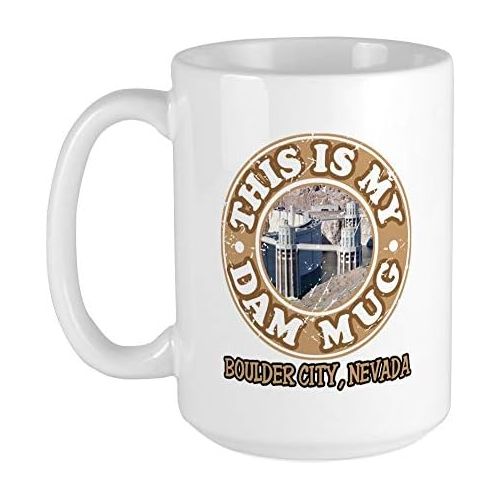  CafePress - Hoover Dam Large Mug Mugs - Coffee Mug, Large 15 oz. White Coffee Cup