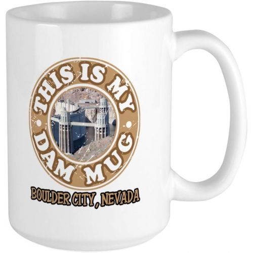  CafePress - Hoover Dam Large Mug Mugs - Coffee Mug, Large 15 oz. White Coffee Cup