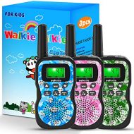 [아마존베스트]Caferria Kids Walkie Talkies, 22 Channel 2 Way Radio 3 Miles Range Walkie Talkies for Kid with Backlit LCD Flashlight Boys Girls Gift 3 Pack Children Toy Outdoor Adventure, Camping