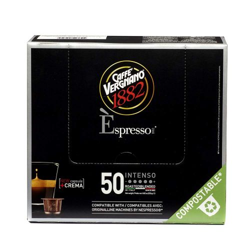  Caffe Vergnano Intenso Capsules Compatible with Original Line Machines by Nespresso - 50 Capsules