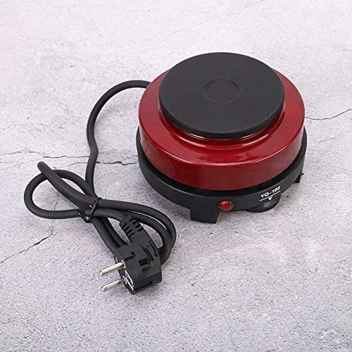  [아마존베스트]Cafopgrill 500W Household Portable Mini Electric Stove Heating Plate (Red 220-240V EU Plug) for Home Kitchen