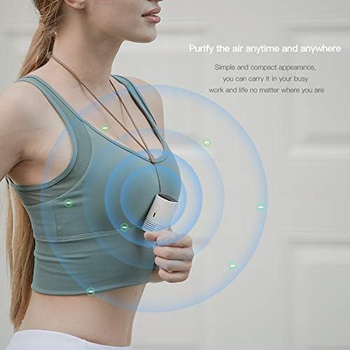  Cahot Personal Air Purifier Necklace, Portable Mini Air Cleaner On The Neck, Removes Odor, Smoke and More