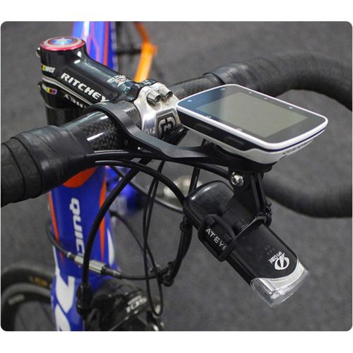  Caija-H Bike Out Front Combo Computer Mount Aluminium Alloy Bicycle Handlebar Mount for Wahoo Elemnt,Elemnt Mini,Elemnt Bolt,Bike Lights,Compatible with 31.8mm 25.4mm