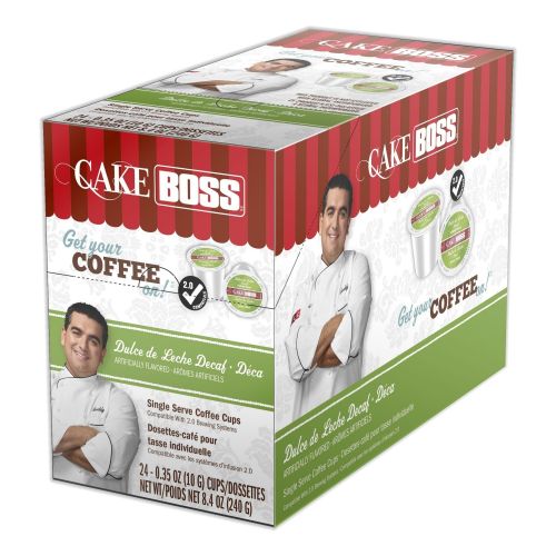  Cake Boss Coffee Dulce De Leche Decaf, Single Serve Cups for Keurig Brewers 24 Count by Cake Boss