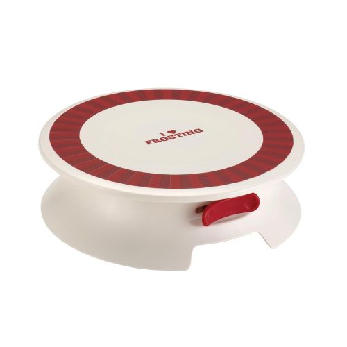  Cake Boss Decorating Tools Plastic Cake Decorating Turntable, Cream,I Love Frosting