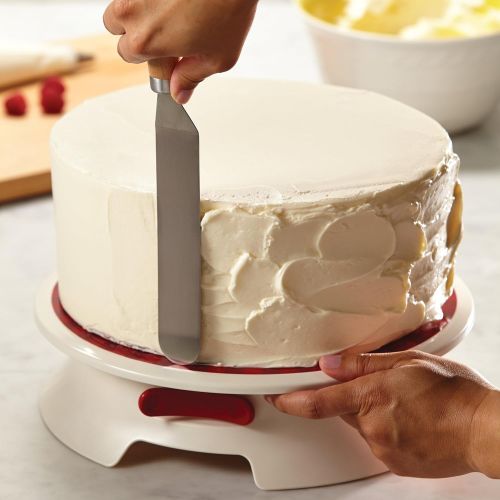  Cake Boss Decorating Tools Plastic Cake Decorating Turntable, Cream,I Love Frosting