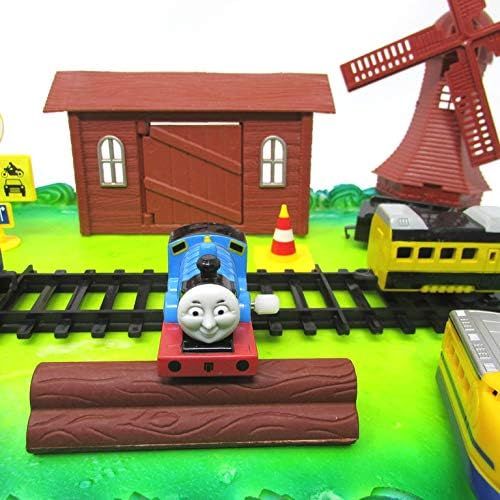  Thomas the Train Birthday Cake Topper Set Featuring Thomas and Friends with Decorative Themed Accessories