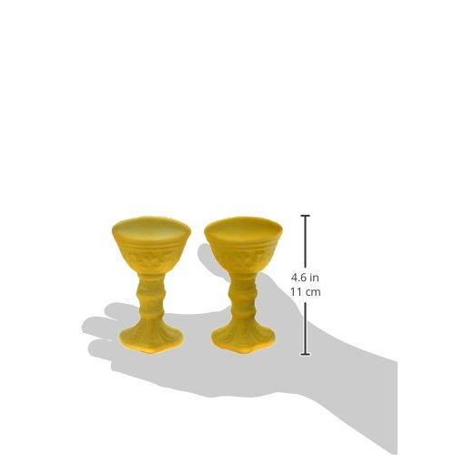  Cake topper Lucks Dec-Ons Decorations Molded Sugar/Cup-Cake Topper, Chalice and Host Set, 4.5 Inch, 18 Count