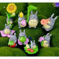 CakeWorld001 9pcs Totoro Figures home decoration accessories Bonsai Tools Fairy Garden Miniatures Micro Landscape Gnomes Ornaments Terrarium Figurines