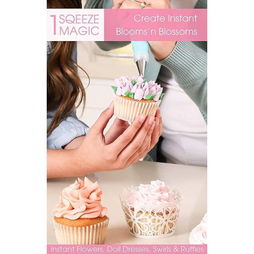  APRON HEROES - Russian Piping Tips, 69Pcs, Cupcake, Frosting Piping Kit, Edible Flowers, Cake Decorating Kit, Frosting, Baking Accessories, & Supplies
