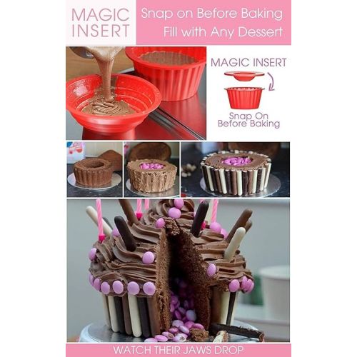  APRON HEROES - OMG Giant Cupcake Mold Pan, Baking Accessories, Cupcake Decorating Kit, Large Cupcake Pan, Baking Molds, Large Muffin Liners, Silicone Cake Molds, Cupcake Maker, Cake Baking Supplies