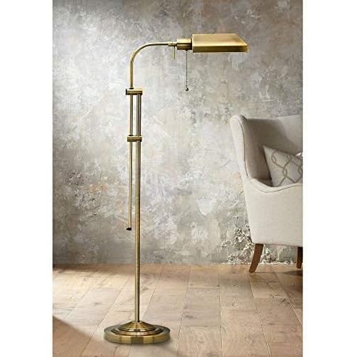  Cal Lighting BO-117FL-AB Floor Lamp with No Shades, Antique Brass Finish