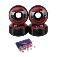 Cal 7 Skateboard Wheels and Bearings | 52mm Wheel Set Combo