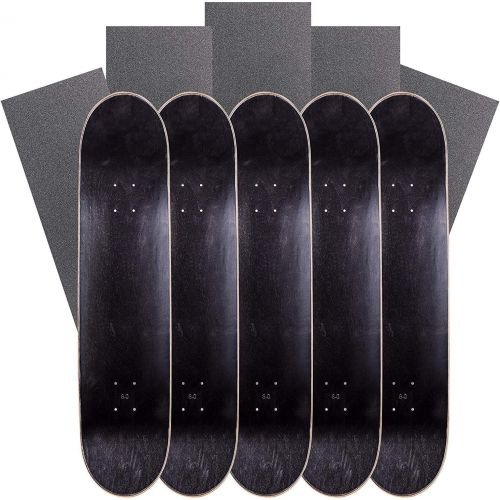  Cal 7 Blank Skateboard Decks with Grip, Set of 5