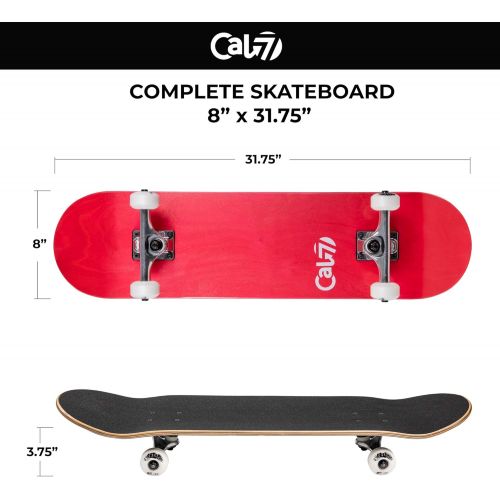  Cal 7 Complete Standard Skateboard 7.5-8-inches