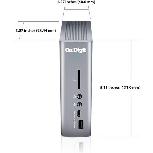  [아마존 핫딜] CalDigit TS3 Plus Thunderbolt 3 Dock - 87W Charging, 7X USB 3.1 Ports, USB-C Gen 2, DisplayPort, UHS-II SD Card Slot, LAN, Optical Out, for 2016+ MacBook Pro & PC (Space Gray - 0.7
