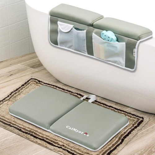  [아마존 핫딜]  [아마존핫딜]CalMyotis Bath Kneeler with Elbow Rest Pad Set - Waterproof, Anti-Slip Cushioning Baby Bathtub Kneeling Pad, Bath Kneeler Pad for Bathing Time, Machine Washable, Hangable, Shower G