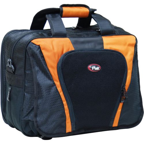  CalPak CALPAK Persuader Orange 17-inch Deluxe Laptop Soft Briefcase