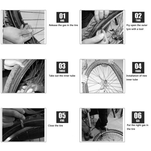  [아마존베스트]CalPalmy 16 x 1.75/1.95 Back Wheel Replacement Inner Tubes (2-Pack) for Graco Click/Go Jogging and BoB...