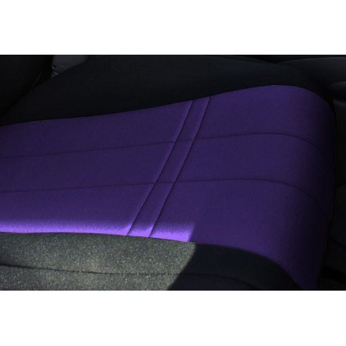  CalTrend Middle Row 60/40 Split Bench Custom Fit Seat Cover for Select Toyota 4Runner Models - NeoSupreme (Purple Insert and Black Trim)