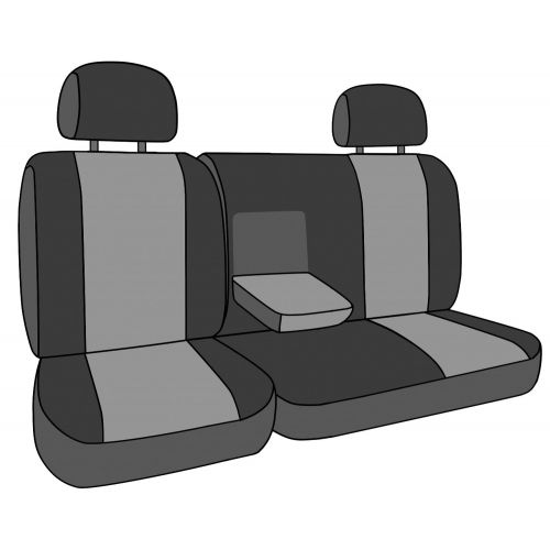  CalTrend Middle Row 60/40 Split Bench Custom Fit Seat Cover for Select Toyota 4Runner Models - NeoSupreme (Purple Insert and Black Trim)