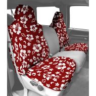 CalTrend Front Row Bucket Custom Fit Seat Cover for Select Jeep CJ7/Wrangler Models - NeoSupreme (Hawaii Red)