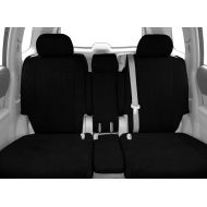 CalTrend Rear Row 60/40 Split Bench Custom Fit Seat Cover for Select Toyota Tundra Models - MicroSuede (Black Insert and Trim)