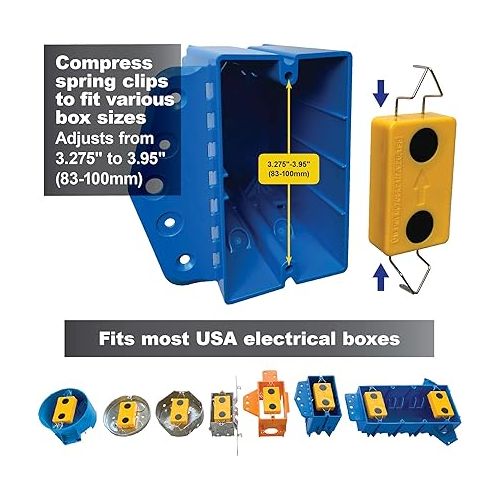  Calculated Industries 8115 Multi Mark Drywall Cutout Locator Tool - Powerful Rare-Earth Magnetic Targets (2) and Locator Kit