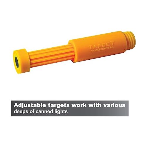  Calculated Industries 8110 Center Mark Drywall Recessed Lighting Cutout Magnetic Locator Tool for Non-LED Cans, Yellow