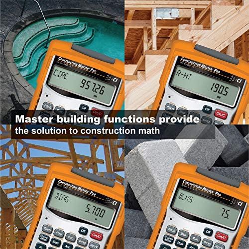  [아마존베스트]Calculated Industries 4065 Construction Master Pro Advanced Construction Math Feet-inch-Fraction Calculator for Contractors, Estimators, Builders, Framers, Remodelers, Renovators a