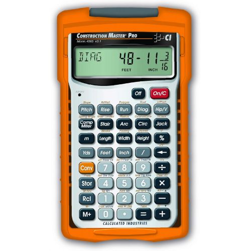  [아마존베스트]Calculated Industries 4065 Construction Master Pro Advanced Construction Math Feet-inch-Fraction Calculator for Contractors, Estimators, Builders, Framers, Remodelers, Renovators a