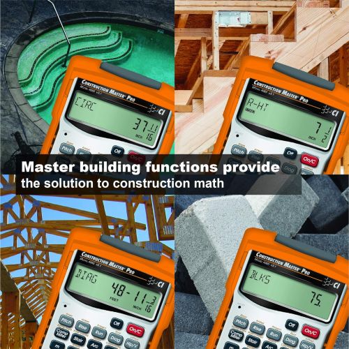  [아마존베스트]Calculated Industries 4065 Construction Master Pro Advanced Construction Math Feet-inch-Fraction Calculator for Contractors, Estimators, Builders, Framers, Remodelers, Renovators a