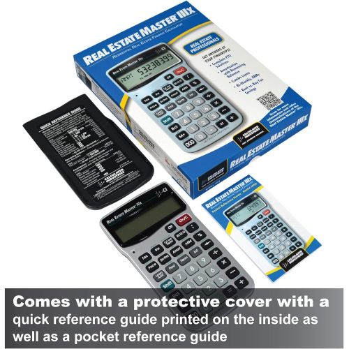  [아마존베스트]Calculated Industries 3405 Real Estate Master IIIx Residential Real Estate Finance Calculator | Clearly-Labeled Function Keys | Simplest Operation | Solves Payments, Amortizations,