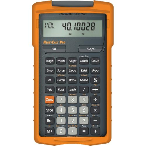  [아마존베스트]Calculated Industries 4325 HeavyCalc Pro Feet-Inch, Tenths, Yards and Metric Construction Math Calculator Tool for Engineers, Estimators, Excavators, Highway Contractors and Heavy