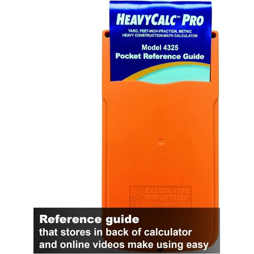  [아마존베스트]Calculated Industries 4325 HeavyCalc Pro Feet-Inch, Tenths, Yards and Metric Construction Math Calculator Tool for Engineers, Estimators, Excavators, Highway Contractors and Heavy