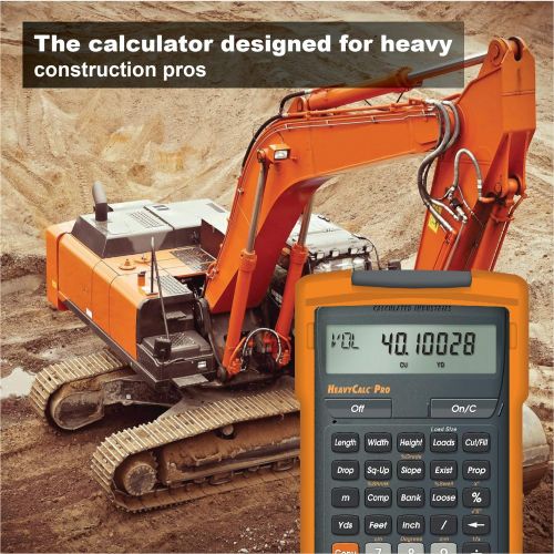  [아마존베스트]Calculated Industries 4325 HeavyCalc Pro Feet-Inch, Tenths, Yards and Metric Construction Math Calculator Tool for Engineers, Estimators, Excavators, Highway Contractors and Heavy