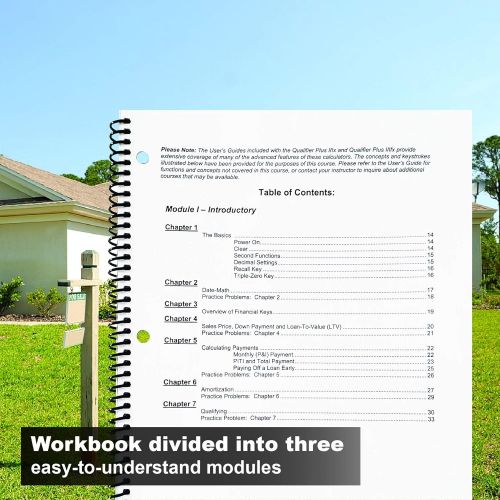  [아마존베스트]Calculated Industries 2128 Qualifier Plus Training Program Workbook for Qualifier Plus IIIx and IIIfx Real Estate Finance Calculators | 3 Modules: Basic, Comprehensive, Intro to Co