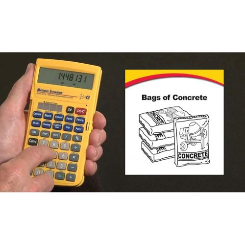  Calculated Industries 4019 Material Estimator Calculator Finds Project Building Material Costs for DIY’s, Contractors, Tradesmen, Handymen and Construction Estimating Professionals