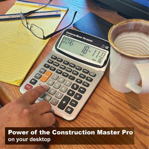  Calculated Industries 44080 Construction Master Pro-Desktop Advanced Construction Math Feet-Inch-Fraction Calculator with Trig Tool for Architects, Estimators, Contractors, Builder