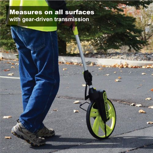  [아마존베스트]Calculated Industries 6540 Wheel Master Pro 12 Commercial Grade Feet-Inch Distance Measuring Wheel; + FREE Carrying Pack