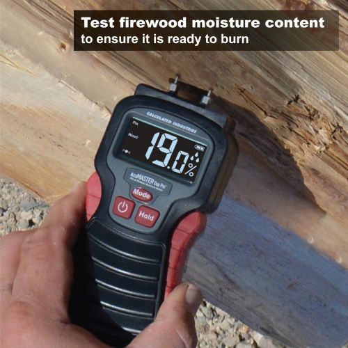  [아마존베스트]Calculated Industries 7445 AccuMASTER Duo Pro Pin & Pinless Moisture Meter Detects Hidden Leaks and Moisture | Combo Non-invasive Pad + Pin Sensors | for Restoration Contractors, W