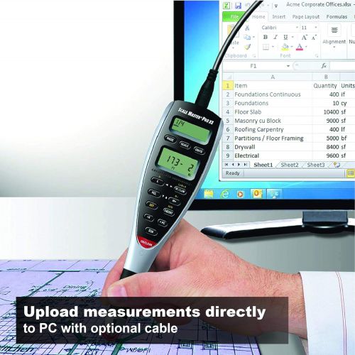  [아마존베스트]Calculated Industries 6135 Scale Master Pro XE Advanced Digital Plan Measure for Plan Takeoffs on Printed Blueprints | 91 US Imperial and Metric Scales | 10 Custom Scales for Out o